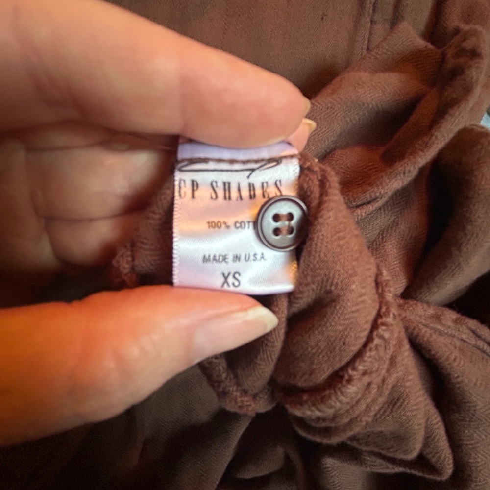 CP Shades Chocolate Brown Blouse - Picture 3 of 3